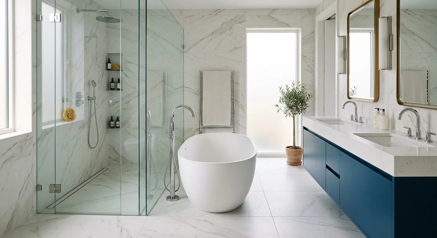 Rénovation salle de bains haut de gamme – Villa 4 chambres à Bertrange